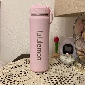 Lululemon Athletica Pink Water Bottle